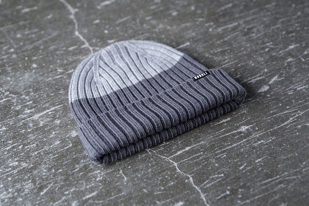 NOBULL Watch Cap Beanie - Dark Grey And Light Grey - Ireland (6583FEGIL)